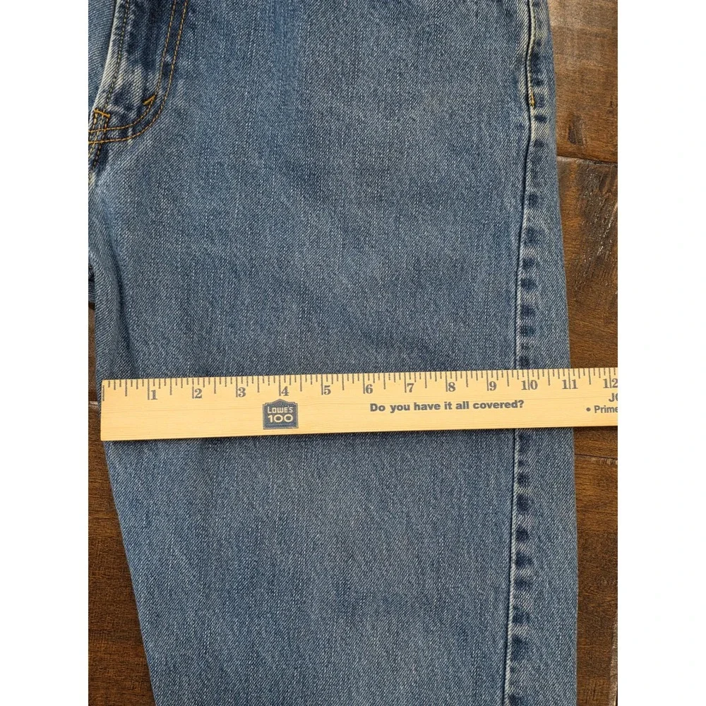 Western Distressed Levis 505 Regular Fit Jeans 36x30 Medium Wash Straight Leg D